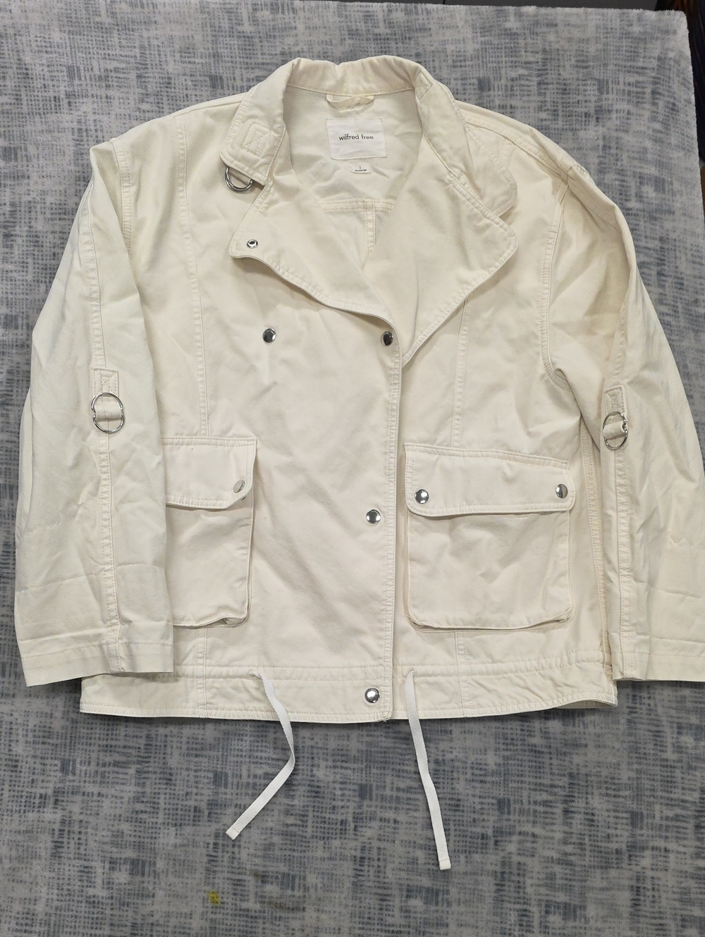 Wilfred Free Cream Canvas Jacket